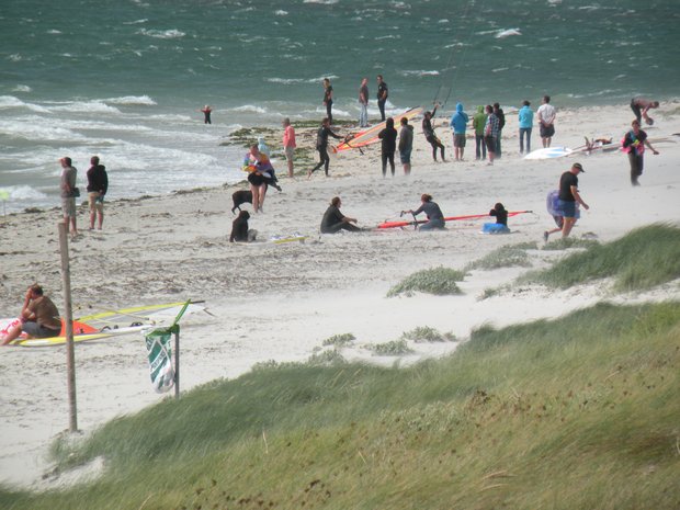  estivants sur la plage